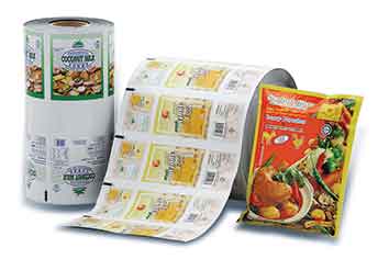 Gravure-printed film rolls and sauce sachet packaging produced by Top Ten Plastics